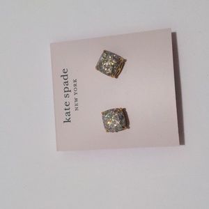 Kate Spade Gold Plated Over Silver Opal Earrings